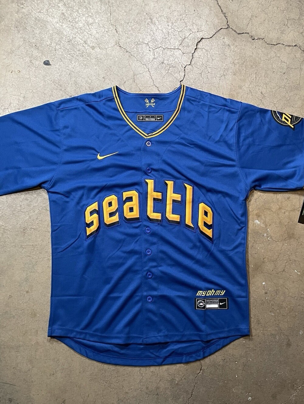 Julio Rodriguez seattle mariners blue alternate jersey men’s size S new